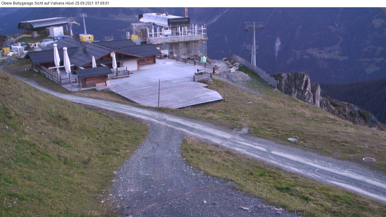 Silvretta Montafon Webcam mit Blick von Valisera Berg auf Nova Stoba