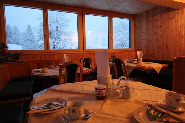 Frühstücksraum Breitspitzblick im Winter | © wschneeweiss