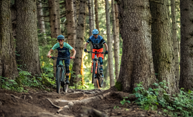 Biker mit Cube Bike auf Flow-Trail| Silvretta Montafon © CUBE_Pending System GmbH&Co. KG 