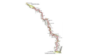 Eine grafische Darstellung des Klettersteiges Madrisella in der Silvretta Montafon