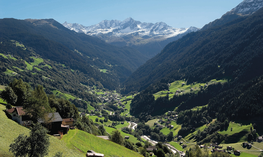 Silbertal in the Silvretta Montafon in summer