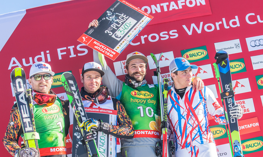 Gewinner des Ski and Snowboard Cross World Cup Silvretta Montafon