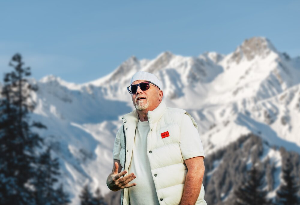 DJ Ötzi - Silvretta Montafon | © Silvretta Montafon - Mumpi Künster DJ Ötzi bei der Gipfeltour in der Silvretta Montafon. | © Silvretta Montafon - Mumpi Künster