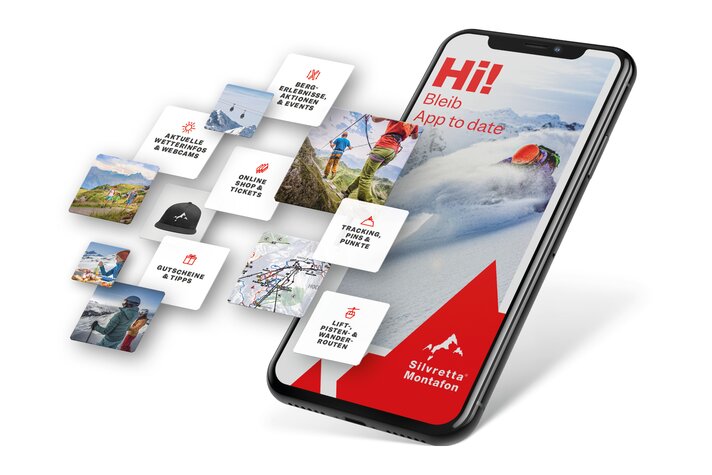 Die Silvretta Montafon App in der Silvretta Montafon  | © Silvretta Montafon