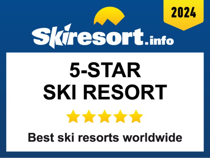 Auszeichnung zum 5 Sterne Skigebiet bewertet von Skiresort.info in der Silvretta Montafon  | © Silvretta Montafon 