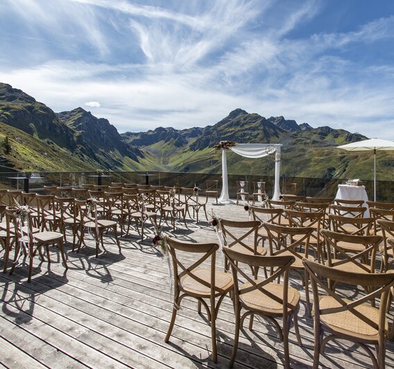 Hochzeit auf der Nova Stuba in der Silvretta Montafon  | © Silvretta Montafon
