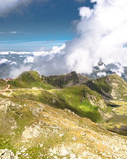 Die Aussicht am Hochjoch Richtung Klettergarten Hochjoch in der Silvretta Montafon. | © Silvretta Montafon - Stefan Michael Kothner