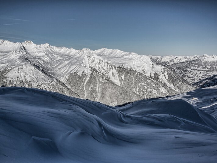 Bergpanorama im Winter mit Schnee in der Silvretta Montafon | © Silvretta Montafon - Daniel Zangerl