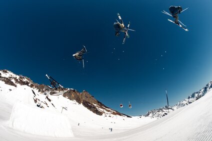 Freerider im Snowpark in der Silvretta Montafon | © Linus Zettler_Zettler Motions - Silvretta Montafon